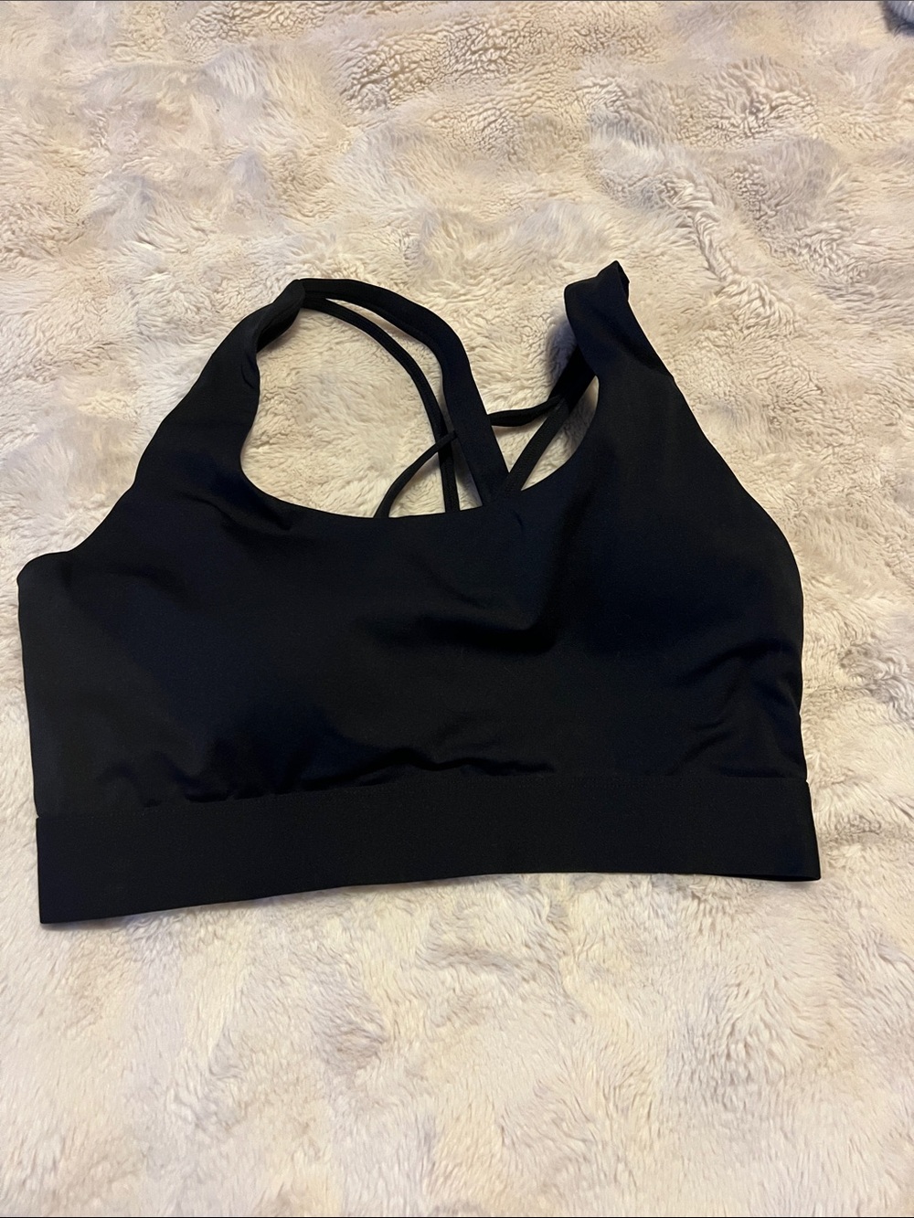 Black Strappy Sports Bra - Women Intimates & Sleepwear